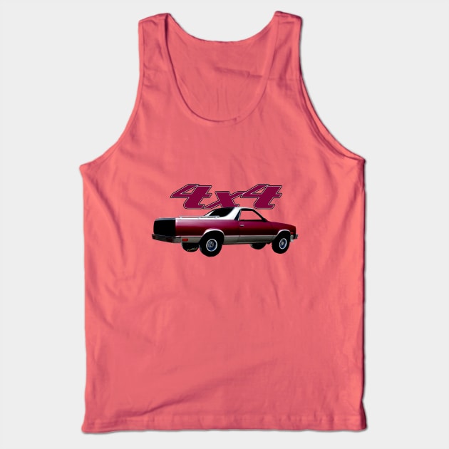 1987 El Camino 4x4 Tank Top by vivachas